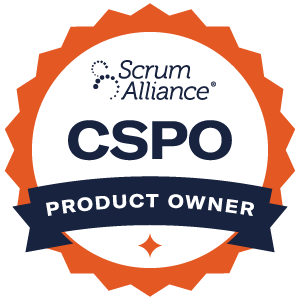 Certified Scrum Product Owner (CSPO) badge