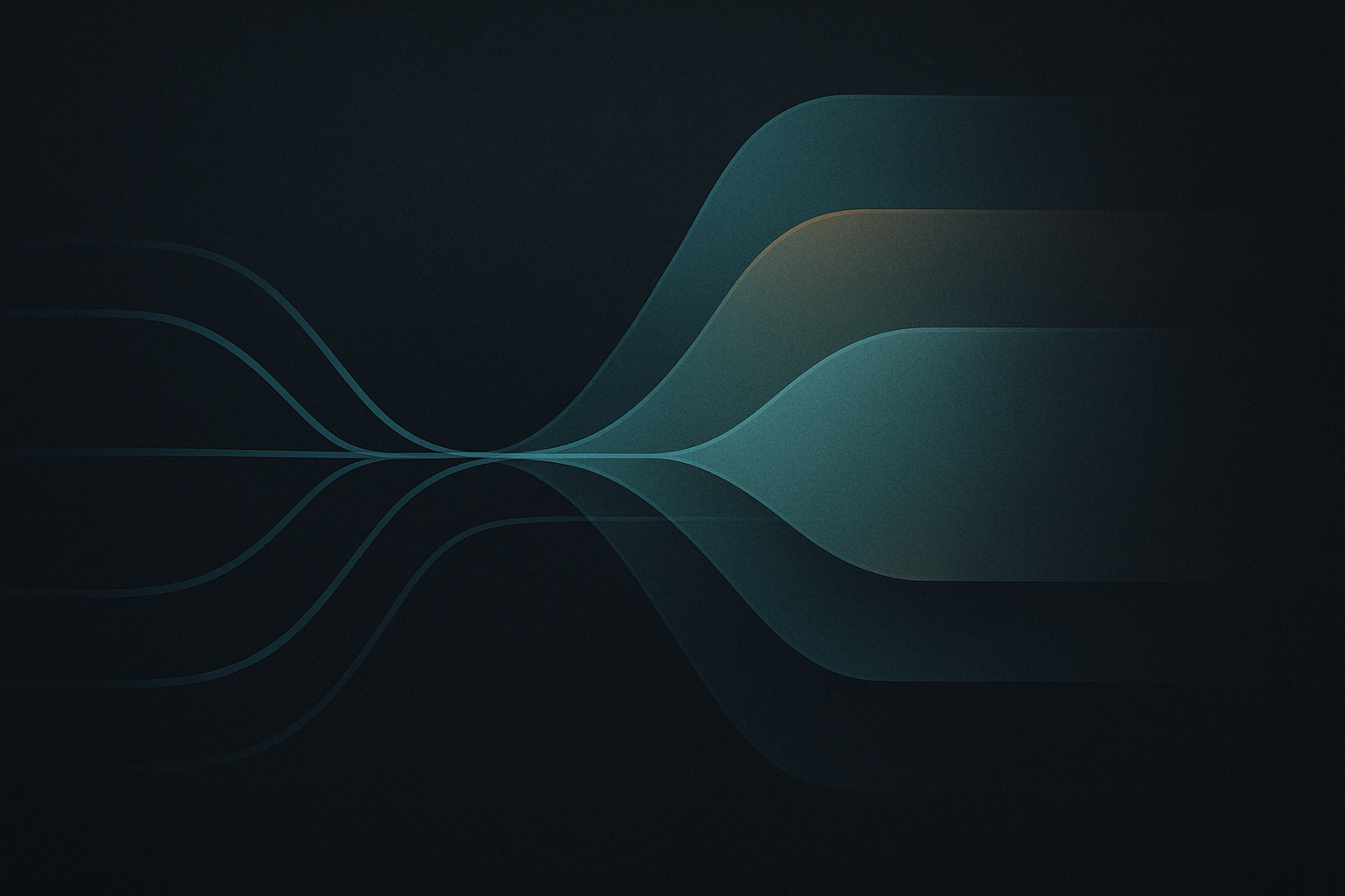 Abstract visualization of project estimation and uncertainty in software delivery.